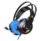 HOCO W105 Joyful Gaming Игровые Наушники с Микрофоном и LED Подсветкой (Черно-Синие) - изображение 3