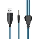 HOCO W105 Joyful Gaming Игровые Наушники с Микрофоном и LED Подсветкой (Черно-Синие) - изображение 5