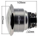 Кнопка антивандальная VJ Parts d25mm резьба 22mm h28mm 2 контакта под винт, арт.кн570 - изображение 6