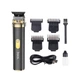 Портативна Машинка для стрижки волосся з насадками HOCO Retro engraving electric hair clipper HP22 Чорний - зображення 3