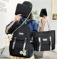 Рюкзак 5 в 1 школьный для девочки OFF-White (набор: рюкзак, шоппер, пенал, сумочка, кошелек), черный - изображение 3