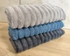 Набор махровых турецких полотенец Zeron 3 штуки 70х140 Microcotton Dalgali Desen - изображение 2