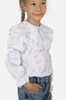 Блуза с длинным рукавом для девочки 134 цвет белый YUKI ЦБ-00251229 - изображение 3