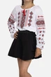 Вышиванка с длинным рукавом для девочки 122 цвет белый No Brand ЦБ-00246417 - изображение 3