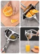 Ручная соковыжималка - пресс для фруктов и цитрусовых Hand Juicer металлическая с зажимом - изображение 9