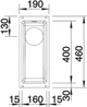 Кухонная мойка гранит BLANCO SUBLINE 160-U песочный (513395) + сливной гарнитур (234486) - изображение 3