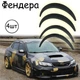 Накладки на арки Фендера Subaru Impreza Субару ABS пластик универсальные черный - изображение 1