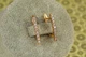 Серьги Xuping Jewelry дорожки с камнями 1.9 см золотистые - изображение 2