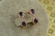 Серьги Xuping Jewelry две капельки с черными камнями 1.5 см золотистые - изображение 1