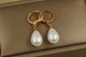 Сережки підвіски Xuping Jewelry крапельки з перлами 2,9 см золотисті - зображення 2