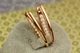 Сережки Xuping Jewelry стрілки з дрібними перлинами 3.5 см золотисті - зображення 3