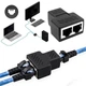 Спліттер розгалужувач для інтернет-кабелю RJ45 LAN - 2 x RJ-45 Ethernet Конектор (2 шт) (58457-2) - зображення 3