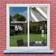 Пленка для окон CNC Tech R-silver 5% архитектурная зеркальная 80x152 см Серебряный (540) - изображение 1