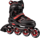 Rolki Nils Extreme Czarno-Czerwone M 35-38 (5907695535235) - obraz 2