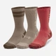 Набор мужских носков высоких Under Armour Performance Tech 3pk NS 1379515-611 36-41 (MD) 3 пары Бордовый (196885582288) - изображение 1