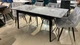 Стол обеденный раскладной BERLIN CERAMIC белый глянець / черный 140(180)X80 Intarsio - изображение 10