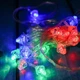 Світлодіодна гірлянда "Брильянти", 5м, 20 LED, режим мерехтіння, 220V, прозорий провід, Мультиколор - зображення 2