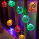 Светодиодная гирлянда "Диско шары", 3м, 10 LED, 220V, статический режим, прозрачный провод, Мультиколор - изображение 3
