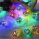 Светодиодная гирлянда "Диско шары", 3м, 10 LED, 220V, статический режим, прозрачный провод, Мультиколор - изображение 8
