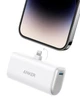 Универсальная батарея Anker Nano Power Bank со встроенным складным разъемом Lightning, 5000 mAh для iPhone 12/13/14 Pro&Pro Max (A12312) - White - изображение 1
