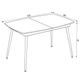 Стіл YENSE 125-165x80 Marmo Mat - зображення 6