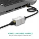 Соединитель сетевых кабелей - витой пары UGREEN NW114 RJ45 Network Keystone Coupler (20311) - изображение 7