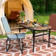 Стіл Bo-Camp Woodbine Oval 100x70 cm Black/Wood look (1404185) - зображення 8