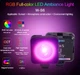 Відеосвітло атмосферне RGB Ambiance Light 6W Лампа-проектор захід сонця для фото та відео Накамерне світло Заповнююче світло - зображення 5