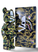 Статуетка Bearbrick x BAPE Mastermind Green Camo 400% 28 см Medicom Toy Камуфляжна Акула. - зображення 4