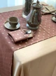 Комплект для кухни Firanka Зерна кофе cкатерть 150х150см 1шт ранер 40х180см 1шт рукавица и прихватка коричневвый с бежевым тефлон (11_2с) - изображение 6
