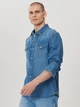 Рубашка джинсовая мужская Wrangler W5MSLW922 3XL Голубая (8682344521018) - изображение 3