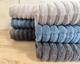 Набор махровых турецких полотенец Zeron 50х90 3 штуки + 70х140 3 штуки Microcotton Dalgali Desen - изображение 3