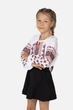 Вышиванка с длинным рукавом для девочки 122 цвет белый No Brand ЦБ-00246417 - изображение 1