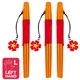 Набір кулькових ручок Centrum Easy writer Ergonomic grip Квіточка 3 шт (8022833) - зображення 2