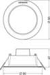 Светльник точечный LEDVANCE 4W 400Lm 4000K IP44 (4058075702882) - изображение 4