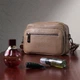 Практичная женская сумка с накладным карманом из натуральной кожи Vintage 22638 Бежевая - изображение 11