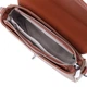 Женская кожаная сумка Vintage коричневая 24,5x15x7,5 см с фактурным клапаном 60850 - изображение 10