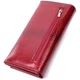 Лакированный женский кошелек с фактурой под рептилию из натуральной кожи ST Leather 22717 Красный - изображение 2