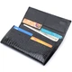 Женский лакированный кошелек с фактурой под рептилию из натуральной кожи ST Leather Wallet 22718 Черный - изображение 6