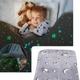 Плед плюшеве покривало Blanket kids Magic Star 150х100 см флісова ковдра, що світиться в темряві. Сірий 5057294 - зображення 6