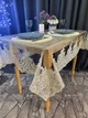 Скатерть силиконовая с королевским кружевом , TRUE-STORE, цвет Золото, прямоугольные 140см х 180см, (СК-ЗП-140х180) - изображение 1