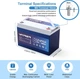Акумулятор VATRER LiFePO4 12V 100Ah (1280Wh) із вбудованим BMS, 5000+ циклів - зображення 2