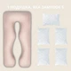 Подушка для беременных и кормления 2 в 1 со съемной наволочкой Big U XL Mothercare Бежевый / Шоколад - изображение 4