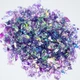 Фиолетовая радужная глиттер-слюда для дизайна ногтей Princess Platinum Silver Mylar 09-6364 7 г - изображение 2