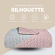 Покрывало на кровать Silhouette 220x240 IDEIA двухстороннее прочная стежка ткани антиаллергенное мята - изображение 2