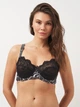 Бюстгальтер софт з кісточками Intimates IN41311 75D-80C Тигровий сіро-чорний - зображення 1