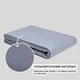 Простынь 220x240 см сатин хлопок IDEIA в упаковке графит натуральная ткань - изображение 2