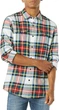 Фланельная рубашка Amazon Essentials Slim-Fit Long-Sleeve Solid Flannel Shirt Colour: Red/Ivory L - изображение 1