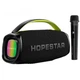 Колонка Hopestar A40 з мікрофоном (70W/TWS/IPX6/RGB/12000mAh) Black - изображение 1