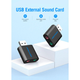 Звуковая плата Vention Audio USB 2х3,5mm jack Metal (VAB-S17-B) - изображение 7